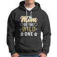 Funny Mom Of The Wild One 1St Birthday Matching Family Hoodie