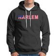 Harlem Texted Based _ American Flag Design Hoodie