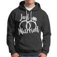 Just Married Ring Logo Hoodie