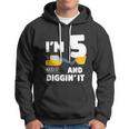 Kids Construction Truck 5Th Birthday Boy 5 Year Old Meaningful Gift Hoodie