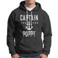 Mens Vintage Captain Poppy Personalized Family Cruise Boating Hoodie