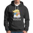 Merica Bald Eagle 4Th Of July Trump American Flag Funny Gift Hoodie