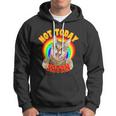 Not Today Satan Funny Cat Rainbow Hoodie