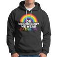 On Wednesday We Wear Rainbow Hoodie