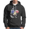 Patriotic Eagle Sunglasses Usa American Flag 4Th Of July Gift Hoodie