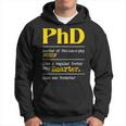 Phd Graduate Phd Graduation Doctorate Degree Definition Men Hoodie