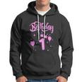 Princess Birthday Girl 1 Year Old Themed Funny Princess Birthday Hoodie