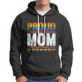 Proud Lesbian Mom Queer Mothers Day Gift Rainbow Flag Lgbt Gift Hoodie