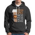 Pumpkin Spice Hocus Pocus And Cozy Sweaters Halloween Quote Hoodie