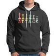 Retro Chess Pieces King Queen Bishop Knight Strategy Hoodie