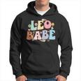 Retro Groovy Leo Babe July & August Birthday Leo Zodiac Sign Hoodie