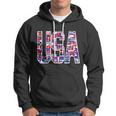 Usa World Flags Pattern Hoodie