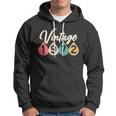 Vintage 1972 50Th Birthday Retro Teardrop Design Hoodie