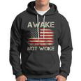 Vintage Old American Flag Awake Not Woke Tshirt Hoodie