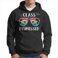 Vintage Teacher Class Dismissed Sunglasses Sunset Surfing V2 Hoodie