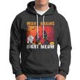 Want Brains Right Meow Cat Halloween Quote Hoodie