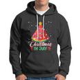 Watermelon Christmas Tree Christmas In July Summer Vacation Hoodie