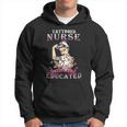 Womens Tattooed Nurse Inked And Educated Tattooed Nurse Men Hoodie Graphic Print Hooded Sweatshirt