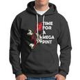 Womens Time For A Mega Pint Funny Sarcastic Saying Hoodie