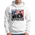 Its Time To Take Brandon To The Train Station America Flag Funny Its Time To Tak Hoodie