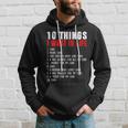 10 Things I Want In My Life Funny Car Lovers Hoodie Gifts for Him