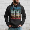 15Th Birthday 15 Years Of Being Awesome Wedding Anniversary Hoodie Gifts for Him