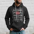 32 Years Old Gifts 32Nd Birthday Decoration September 1990 Men Hoodie Graphic Print Hooded Sweatshirt Gifts for Him