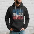 America Cheetah Leopard Lightning Bolt 4Th Of July Hoodie Gifts for Him