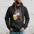 American Bald Eagle Mullet Graffiti 4Th Of July Patriotic Gift Hoodie Gifts for Him