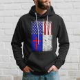 American Christian Patriot Red Cross Hoodie Gifts for Him