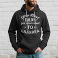 The Best Dads Get Promoted To Grandpa Distressed Fathers Day Men Hoodie Gifts for Him