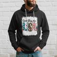 Bleached 4Th July God Bless The Usa Patriotic American Flag Gift Hoodie Gifts for Him
