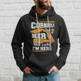 Cornhole And Beer Thats Why Im Here Funny Cornhole Hoodie Gifts for Him