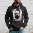 Dad Life Beard Sunglasses Usa Flag Fathers Day 4Th Of July Hoodie Gifts for Him