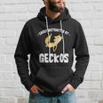 Easily Distracted By Geckos Funny Leopard Gecko Lizard Lover Cool Gift Hoodie Gifts for Him