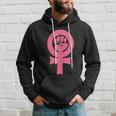 Feminism Venus Clenched Fist Symbol Womens Rights Feminist Hoodie Gifts for Him