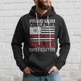 Firefighter Red Line Flag Proud Mom Of A Wildland Firefighter Hoodie Gifts for Him