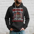 Firefighter United States Firefighter We Run Towards The Flames Firemen Hoodie Gifts for Him