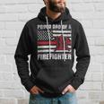 Firefighter Vintage Usa Flag Proud Dad Of A Firefighter Fathers Day Hoodie Gifts for Him