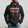 Funny Impostor Arrow -Among Us Hoodie Gifts for Him