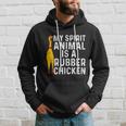 Funny Rubber Chicken Gift Men Women Rubber Chicken Costume Gift V2 Hoodie Gifts for Him