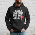 Funny Table Tennis Lover Graphic For Women And Men Ping Pong Gift Graphic Design Printed Casual Daily Basic V2 Hoodie Gifts for Him