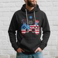 Gamer Video Gaming 4Th Of July Funny Men Boys American Flag Hoodie Gifts for Him