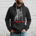 Halloween Rock Party Dancing Guitar Skeleton Playing Rock Hoodie Gifts for Him