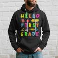 Hello Miss First Grade Back To School Teachers Kida Hoodie Gifts for Him