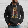Hip Hop Teddy Bear With Gun Get Money Rap Music Lover Gift Hoodie Gifts for Him