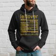 Leftover Nutrition Facts Label Hoodie Gifts for Him