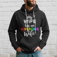 Lgbt Pride Gay Lesbian Support My Wife Has An Awesome Wife Hoodie Gifts for Him