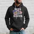 Mens Bald Is Beautiful July 4Th Eagle Patriotic American Vintage Hoodie Gifts for Him