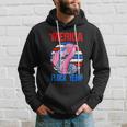 Merica Flock Yeah 4Th July Funny Patriotic Flamingo Hoodie Gifts for Him